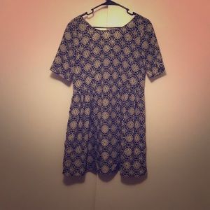 White and Black Dress